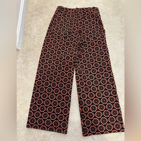 Maeve Anthropologie Size 27 The Colette Crop Wide Leg Ponte Pant MId Mod - Picture 3 of 4